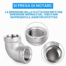 Carica l'immagine nel visualizzatore di Gallery, ERGAOBOY 5 pezzi 304 connettori a gomito in acciaio inossidabile da 90 gradi, raccordi per tubi BSP femmina da 1/2 "x 1/