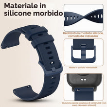 Carica l'immagine nel visualizzatore di Gallery, BDIG Cinturino da 20 mm Compatibile con Amazfit Active 3 Premium/Active 2/Active, Cinturino in Silicone Morbido Conforte