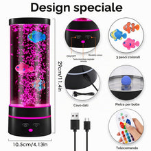 Carica l'immagine nel visualizzatore di Gallery, lampada lavica a bolla a LED per acquario, lampada lava a LED con telecomando, 16 colori e 4 modalità, per casa, camera 