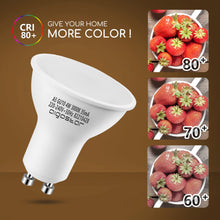 Carica l&#39;immagine nel visualizzatore di Gallery, Aigostar Lampadina LED GU10 4W, Luce Bianca Calda 3000K 320 Lumen, Angolo a Fascio 120-160 Gradi, Nessun Sfarfallio, Pacco da 10