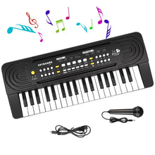 Carica l'immagine nel visualizzatore di Gallery, Pianola Tastiera 37 Tasti Scuola Media Bambini con Microfono, Shayson Elettronica Musicale Tastiera Strumento Multifunzione, Portatile, Educativo, Regalo per Ragazzi Ragazze 3+ Anni