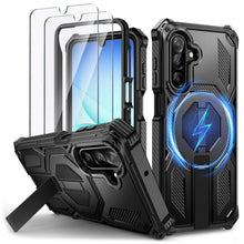 Carica l'immagine nel visualizzatore di Gallery, Lanhiem Cover per Samsung A18/A16/A17/A26 5G, 16FT Magnetica Antiurto, Nero