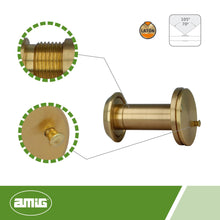 Carica l'immagine nel visualizzatore di Gallery, Amig - Spioncino Mod. 3 con Lente Super Angolare per Porte Interne ed Esterne 3-14 in Alluminio Colore Oro | Ottone | Mi