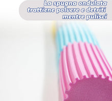 Carica l'immagine nel visualizzatore di Gallery, Scrub Daddy Damp Duster, Spugna Magica per la Pulizia della Polvere, Spolverino per Persiane e Tende in Legno, Prese d'Aria, Termosifoni, Battiscopa, Specchi e Ragnatele, Trattiene la Polvere, Fuchsia