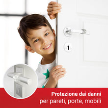 Carica l'immagine nel visualizzatore di Gallery, LouMaxx Fermaporta Maniglia - Set da 6 Paracolpi Maniglia Porta Trasparenti - Fermaporte per Maniglie, Gommini Proteggi 