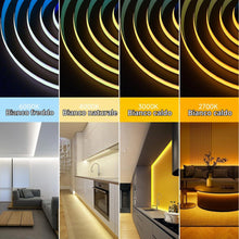 Carica l'immagine nel visualizzatore di Gallery, BTF-LIGHTING FCOB COB Flessibile ad Alta Densità Monocolore Striscia LED Bianco Caldo 3000K DC12V 5M 336LEDs/M 8W/M 8mm 