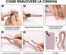 Carica l'immagine nel visualizzatore di Gallery, AOMYKE Magnetica Cover per iPhone 13 / iPhone 14 con Cordino, [Compatibile con MagSafe] Custodia con Laccio Collana Trac