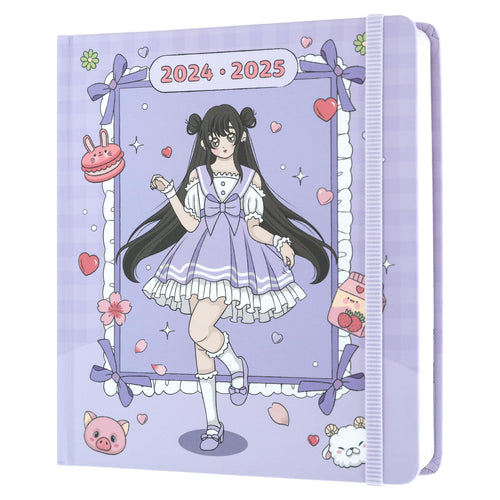 Grupo Erik: Diario Anime 2024 2025 - Diario scuola 2024 2025 con copertina rigida, 11 mesi, 16 x 14 cm, Diario scolastico 2024-2025, Agenda anime manga 2024 2025