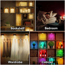 Carica l'immagine nel visualizzatore di Gallery, Onumii Luce LED Sottopensile Cucina a Batteria, Con Telecomando, Adesive e Colorate per Armadio, Guardaroba, Libreria, S