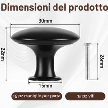 Carica l'immagine nel visualizzatore di Gallery, Vortix 15 pezzi Pomelli per Mobili Vintage,Maniglie vintage per armadio, Pomelli cucina in metallo, ideali per cassetti,