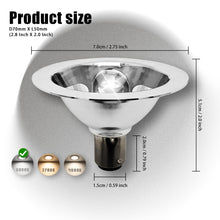 Carica l'immagine nel visualizzatore di Gallery, QLEE Lampadina LED AR70 3W BA15D B15 Baionetta Attacco SBC 12V AC/DC 6000K Bianco Freddo Luce Diurna Non Dimmerabile Sos