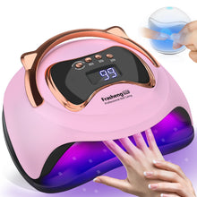 Carica l'immagine nel visualizzatore di Gallery, Frasheng 180W Lampada UV LED Unghie,Nuovo Design Della Maniglia Dell'orecchio Di Gatto,Professionale Fornetto Unghie Semipermanente per Manicure,con 4 Modalità Timer,con Mini Lampada UV per Unghie