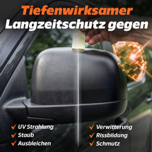 Carica l'immagine nel visualizzatore di Gallery, Kit rinnovante per plastiche auto [include panno in microfibra] - Cura delle plastiche per esterni e interni auto - Effetto nero intenso istantaneo ed eccellente protezione UV - Protezione contro lo sbiadimento - 250 ml