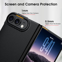 Carica l'immagine nel visualizzatore di Gallery, Cover per iPhone Duo, Texture in Carbonio, Nero