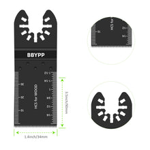 Carica l'immagine nel visualizzatore di Gallery, 14 Pezzi Lame Multifunzione, Lame Utensile Multifunzione Oscillante 34mm, Attacco Rapido Kit Per Legno Plastica PVC