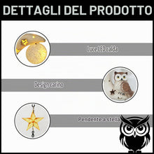 Carica l'immagine nel visualizzatore di Gallery, Lampada solare da giardino a forma di gufo lunare,Decorazione Giardino