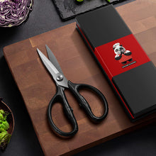 Carica l'immagine nel visualizzatore di Gallery, SHAN ZU Forbici Cucina Giapponesi Heavy Duty 21cm Rivestimento Titanio