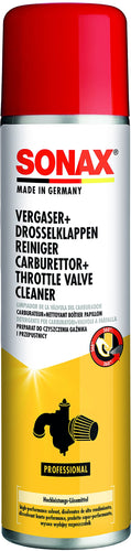 SONAX Pulitore carburatore + valvola a farfalla (400 ml) pulisce a fondo e sgrassa rapidamente carter del carburatore, farfalla, ugelli, iniettori, ecc | Art. N. 04883000