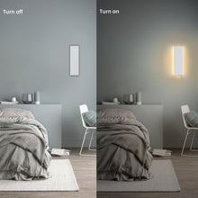 Carica l'immagine nel visualizzatore di Gallery, KICAAO 2pz Lampada Interno LED moderne Applique da Parete Illuminazione Bianco Caldo 3000K Luce Alluminio 28.5 12W per Casa Soggiorno Camera da Letto Scale