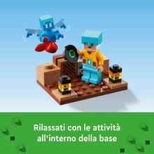 Carica l&#39;immagine nel visualizzatore di Gallery, LEGO Minecraft L&#39;Avamposto della Spada Giocattolo da Costruire con Figure di Creeper, Soldato, Guerriero Guardiano e Scheletro, Giochi per Bambini e Bambine da 8 Anni, Idea Regalo di Compleanno 21244