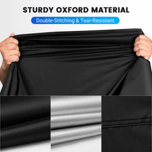 Carica l'immagine nel visualizzatore di Gallery, Favoto Telo coprimoto impermeabile per esterno Resistente a Acqua, Polvere, Pioggia, Vento, Escrementi di Uccelli Telo per Moto con strisce riflettenti Nero 245cmx102cmx122cm