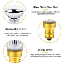 Carica l'immagine nel visualizzatore di Gallery, 6 Pezzi Lava Lampadina E14 30W R39 Lampadina a Incandescenza, Luce Calda 2700K, 340LM, AC 230V, Filamento R39 Attacco Pi