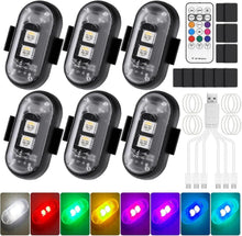 Carica l'immagine nel visualizzatore di Gallery, Pavlleen 6 Pezzi Luci Stroboscopiche Drone LED, luci anticollisione