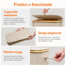 Carica l'immagine nel visualizzatore di Gallery, Lifewit Cesto Portabiancheria Salvaspazio, Cesta Biancheria Sporca con Coperchio, Porta Biancheria Sporca Slim per Bagno