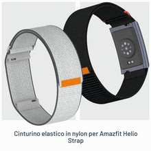 Carica l'immagine nel visualizzatore di Gallery, SimpleThings Bracciale Amazfit Helio Strap, cinturino elastico in nylon, regolabile, compatibile con Zepp Amazfit Helio 