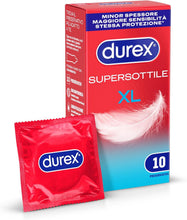 Carica l'immagine nel visualizzatore di Gallery, Durex SuperSottile XL, Preservativi Ultra Sottili e Extra-Large, 10 Profilattici