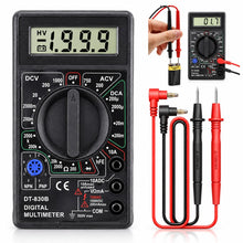 Carica l'immagine nel visualizzatore di Gallery, Topolenashop Multimetro Digitale DT830B con Display LCD e Puntali – Voltmetro Amperometro Ohmmetro, Tensione DC 1000V e 