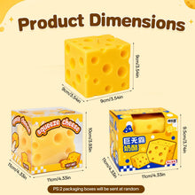 Carica l'immagine nel visualizzatore di Gallery, Big Cheese Squishy Square,XXL anti-stress Squeeze Super Cheeses
