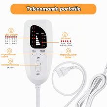 Carica l'immagine nel visualizzatore di Gallery, Termoforo Elettrico, Pad Elettrico con Spegnimento Automatico e 6 Livelli di Temperatura, Pad Riscaldante per Schiena, S