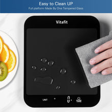Carica l&#39;immagine nel visualizzatore di Gallery, Vitafit 15kg Bilancia da Cucina Digitale, Bilancia Alimentare Elettronica Multifunzione in Grammi e Once, Graduazione Precisa 1g/0.1oz, Batterie Incluse, Nero