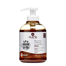 Carica l'immagine nel visualizzatore di Gallery, A ALAMA SOS Color&amp;Go, Maschera Colorante Rame, Maschera Nutriente e Colorante Rame per Tutti i Tipi di Capelli, 300ml