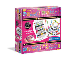Carica l'immagine nel visualizzatore di Gallery, Clementoni Crazy Chic - Message Bracelets, Kit Gioielli Creativi per Bambini 7+ Anni, Braccialetti e Collane Personalizzabili con Lettere e Perline Colorate, Idea Regalo per Bambine, 18634