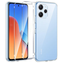 Carica l'immagine nel visualizzatore di Gallery, Kokio Cover per Xiaomi Redmi 12 4G con 2 Pezzi Pellicola Vetro Temperato, Trasparente Silicone Case Sottile Morbido TPU 