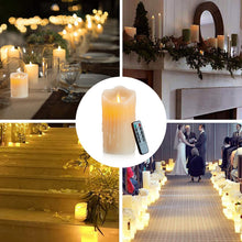 Carica l'immagine nel visualizzatore di Gallery, Fiamme Danzanti LED, Candele con Telecomando a 10 Tasti, Funzione Timer 24 Ore - 10cm Ivory