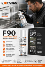 Carica l'immagine nel visualizzatore di Gallery, FAREN F90, Acciaio Inox Spray, ideale per il trattamento di metalli, Antiossidante, Anticorrosivo, a base di polvere di 