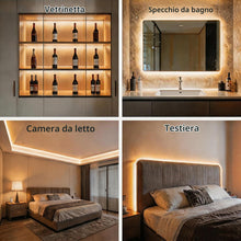Carica l'immagine nel visualizzatore di Gallery, 12 V Striscia LED COB 3 m Bianca Calda, 3000K, Alimentazione Non