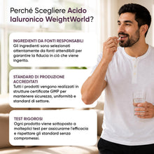 Carica l'immagine nel visualizzatore di Gallery, Acido Ialuronico Vegano, 600mg, 120 Capsule, 1 al Giorno, 500-700 kDa