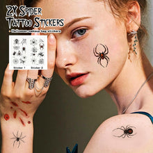 Carica l&#39;immagine nel visualizzatore di Gallery, Trucchi Halloween, Trucco Halloween Bambini Adulti, Halloween Trucco Make Up, Trucco Bianco Nero Rosso per Viso Corpo Halloween, Truccabimbi Set per Halloween Carnevale Feste