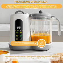 Carica l'immagine nel visualizzatore di Gallery, Cuocipappa Mixer Multifunzione, Cuocipappa per Bambini, Cuocipappas per Bambini, Cuocivapore, Frullatore e Sterilizzatore in un Unico Apparecchio,Sterilizzatore in un Unico Apparecchio, 400 ml