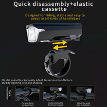 Carica l'immagine nel visualizzatore di Gallery, Chasinglee Luci Bici Ricaricabili USB,Luci Bicicletta LED Potenti Super Luminoso 2000 Lumens Luce Bici Anteriore e Posteriore ，Impermeabile IPX5 Set di luci per Bicicletta per Strada e Montagna