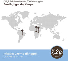 Carica l&#39;immagine nel visualizzatore di Gallery, Cialde Caffè Toraldo miscela Crema di Napoli ESE 44 mm (50 Unità)