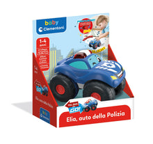 Carica l'immagine nel visualizzatore di Gallery, Clementoni Baby Elia Auto della Polizia, Macchinina Bambino 1-4 Anni, Gioco Prima Infanzia, Macchina con Suoni e Sirene,