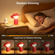 Carica l'immagine nel visualizzatore di Gallery, Gritin Luce Notturna Cappello Cowboy Originale, Lampada da Comodino a LED