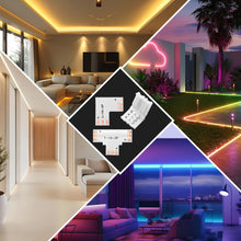 Carica l'immagine nel visualizzatore di Gallery, 28 Pezzi Connettori Striscia Led 4 Pin Connettori Led Per Strisce Led Smd 5050 Rgbw Da 10mm Connettori Per Strisce Lumin