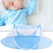 Carica l'immagine nel visualizzatore di Gallery, Zanzariera Per Lettino Da Viaggio, Neonati Portatile Tenda Sole Pop Up Pieghevole Culla Bambini Autoportante, Con Cerniera Adatta Alla Famiglia Viaggi All'Aperto, 105x55cm