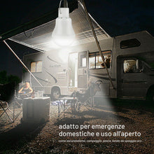 Carica l'immagine nel visualizzatore di Gallery, Beinhome Lampadina solare ricaricabile per esterni,1 pezzi Lampada alimentata a pannello solare Lampadina a led portatil